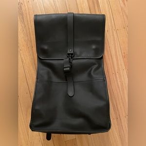 Rains back pack black waterproof